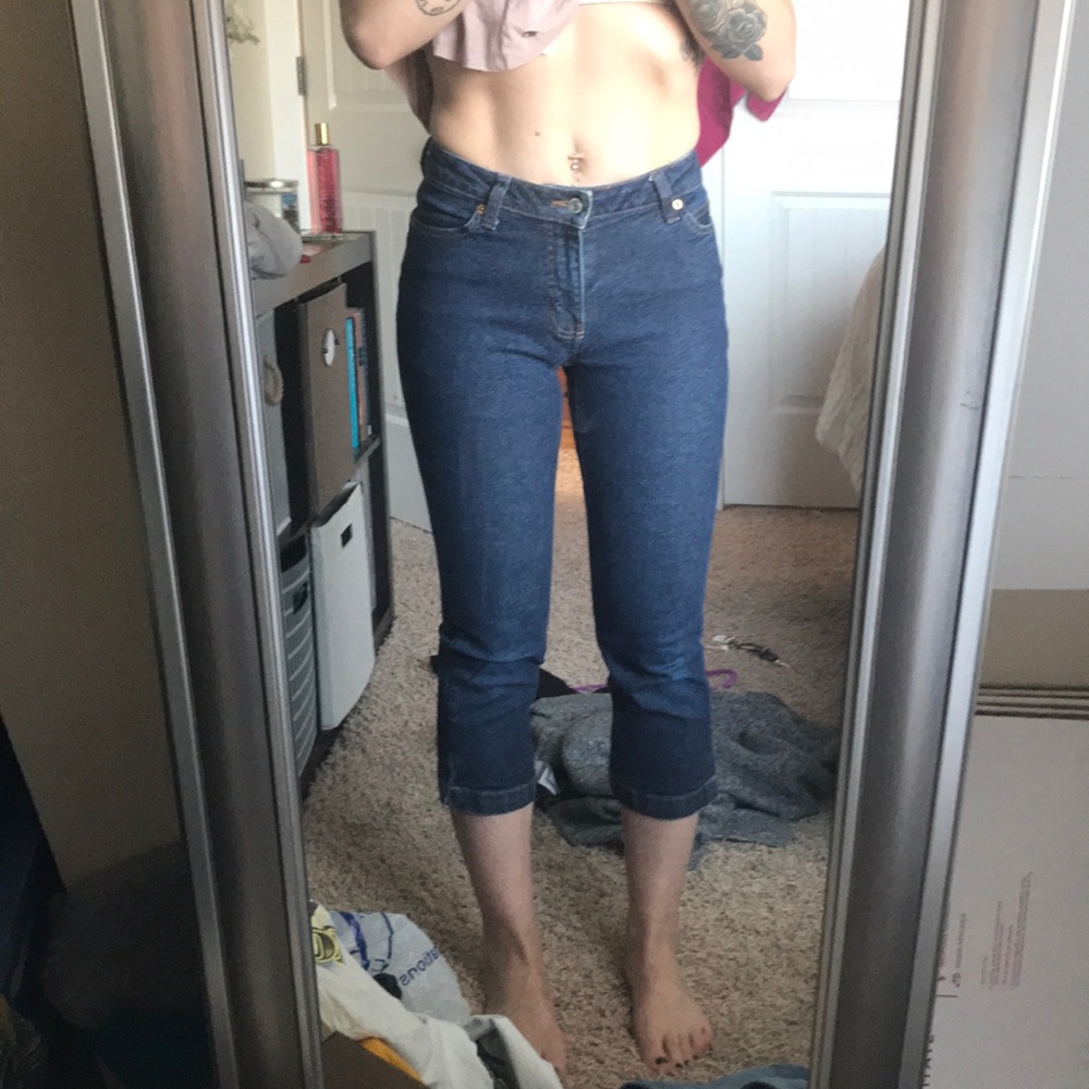 Gap Mom Jeans Crop- Hi Waist